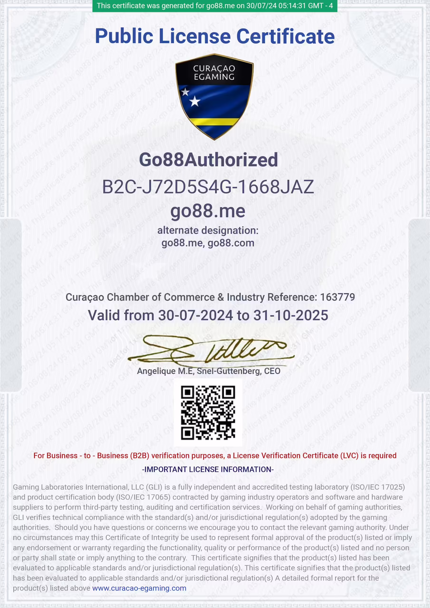 Public Licensed của Go88.me