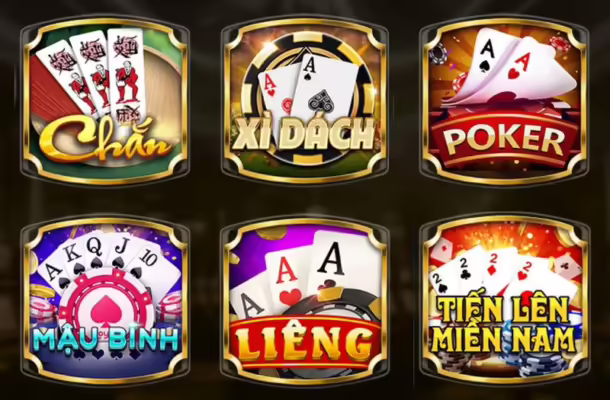 Sảnh game bài đa dạng các trò chơi truyền thống